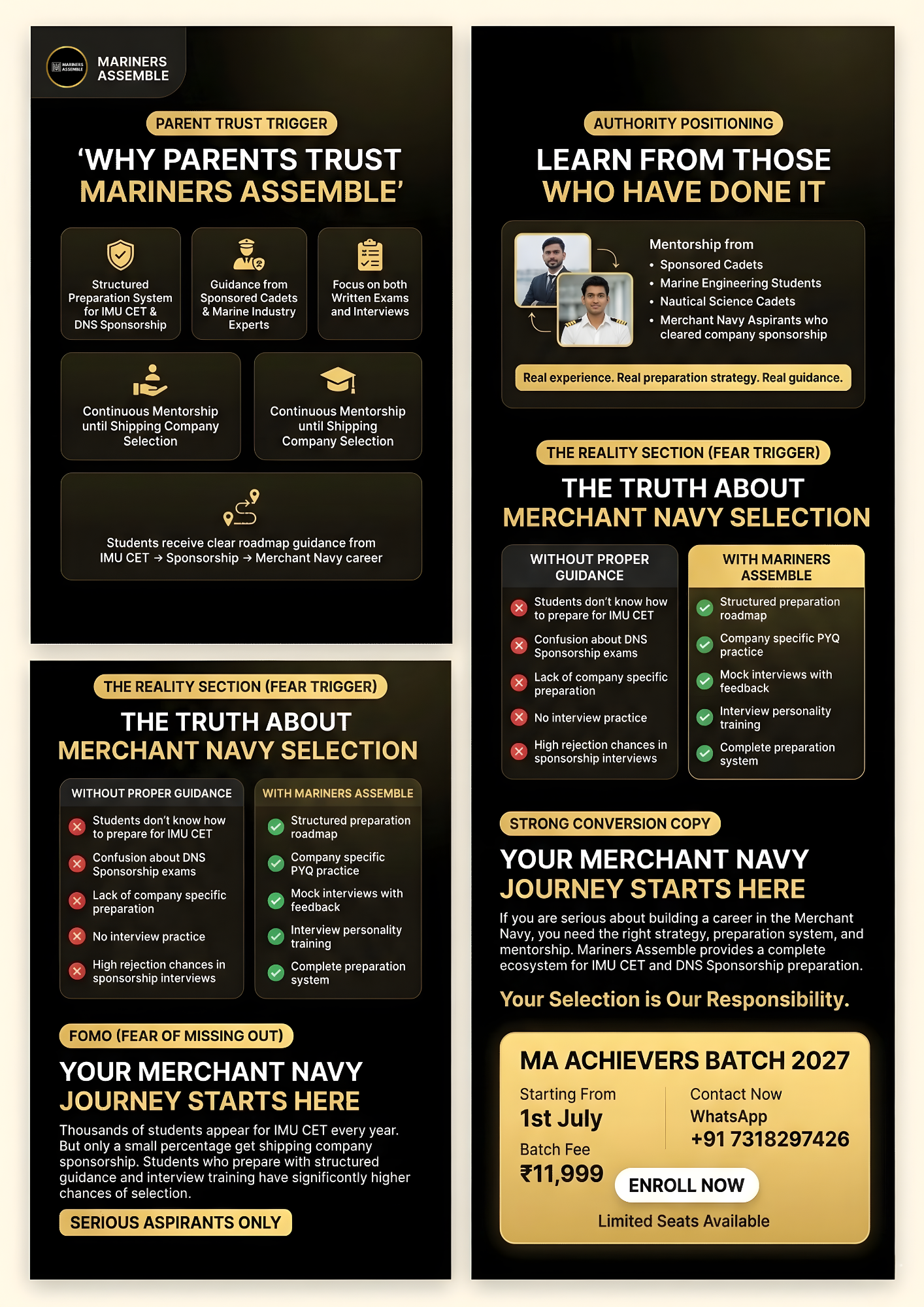MA Achievers Batch 2027 – IMU CET + Sponsorship Preparation